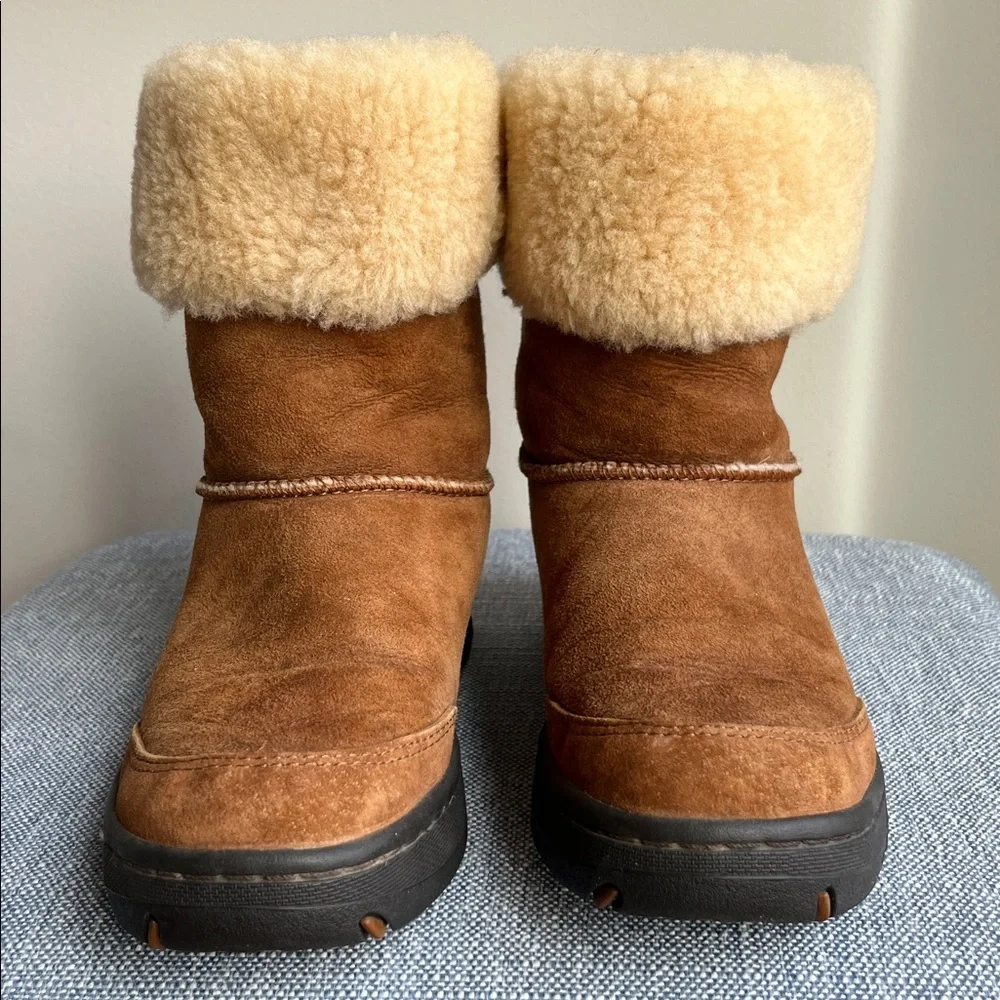 Ugg Ultimate Bind Boots 5219 Lace‎ Up Back Beads Sheepskin Fur Australia